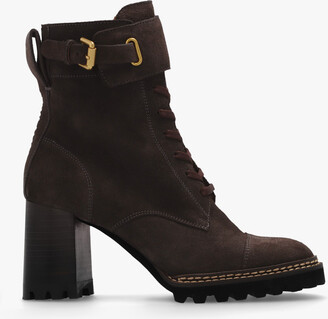 See by Chloe ‘Mallory’ Heeled Ankle Boots - Brown