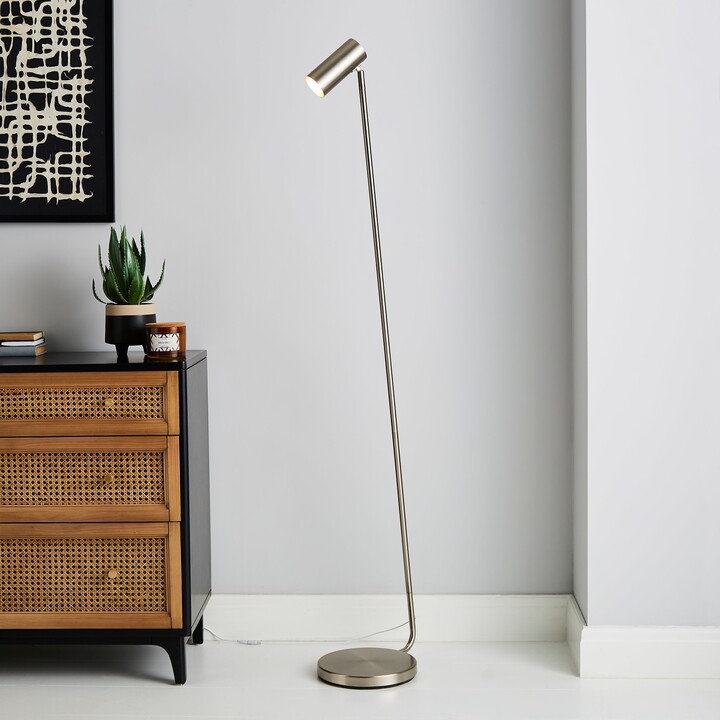 Dunelm Lilou Integrated LED Dimmable Floor Lamp Brown ShopStyle