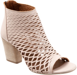 pink peep toe booties