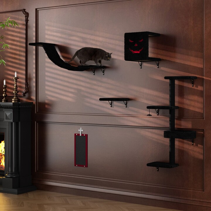 coziwow Gothic Luxury Wall-Mounted Climbing Shelves & Cat Tree