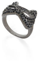 Thumbnail for your product : BCBGMAXAZRIA Pave Cat-Mask Ring