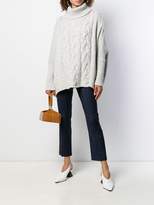 Thumbnail for your product : N.Peal oversized cable knit sweater