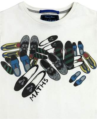 Myths Shoes Printed Cotton T-Shirt