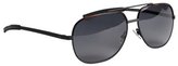 Thumbnail for your product : Christian Dior brown havana and rubber 'Dior' aviator sunglasses