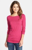Thumbnail for your product : Halogen Boat Neck Long Sleeve Tee