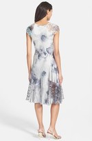 Thumbnail for your product : Komarov Print Charmeuse & Chiffon A-Line Dress