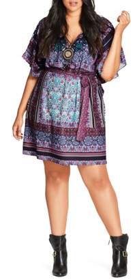 City Chic 'Moroccan Affair' Embellished Print Tunic