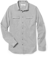 Thumbnail for your product : Calvin Klein Mens X Fit Ultra Slim Fit Tab-Sleeve Casual Shirt  Duplicate Upcs