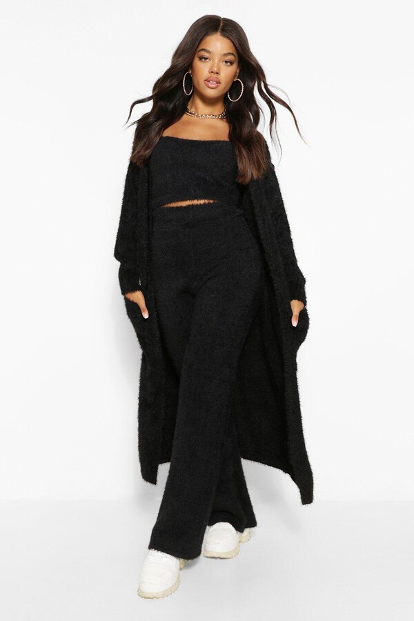 fluffy maxi cardigan