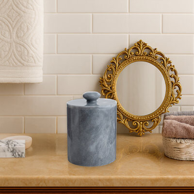 SpiritHome 100% Marble Cylinder Bin