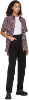 Thumbnail for your product : SSENSE WORKS SSENSE Exclusive Jeremy O. Harris Black & Pink Rose Bowling Shirt