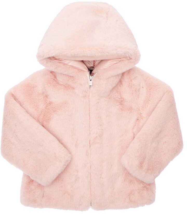Bomboogie Faux Fur & Nylon Puffer Jacket - ShopStyle Girls' Outerwear