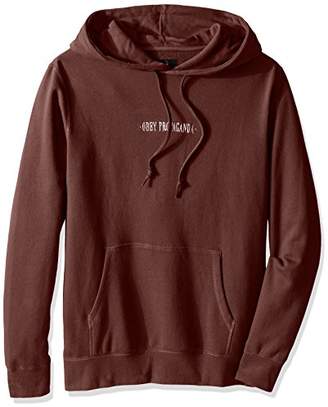 Obey Men's New Times Slim Fit Pullover Hooded Fleece