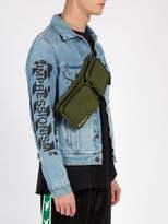 Thumbnail for your product : Off-White Off White Detachable Pouch Canvas Cross Body Bag - Mens - Khaki