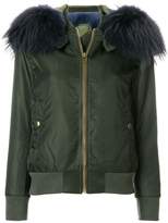 Thumbnail for your product : Mr & Mrs Italy detachable hood bomber jacket