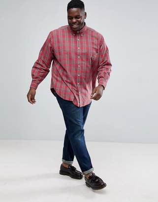 Polo Ralph Lauren Big & Tall Oxford Shirt In Red Check