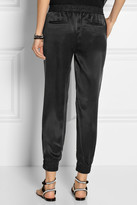Thumbnail for your product : Paige Jayden washed-silk track pants