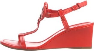 Tory Burch Leather T-Strap Sandals