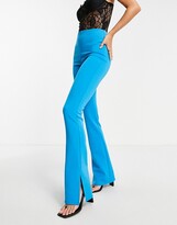 Thumbnail for your product : ASOS Tall ASOS DESIGN Tall structured jersey slim kick suit trouser in pop blue