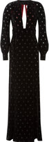 Thumbnail for your product : Maison Margiela Embroidered Maxi Dress with Cut-Out