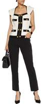 Thumbnail for your product : Moschino Embellished Crepe Straight-Leg Pants