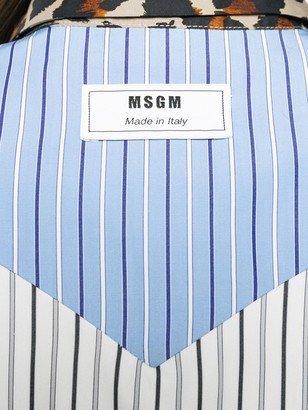 MSGM Oversized Striped Shirt