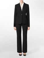 Thumbnail for your product : Calvin Klein Womens One Button Black Suit Jacket