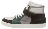 Thumbnail for your product : Kris Van Assche Leather High-Top Sneakers