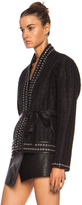 Thumbnail for your product : Isabel Marant Oma Quilt Shantung Gromet Silk Jacket