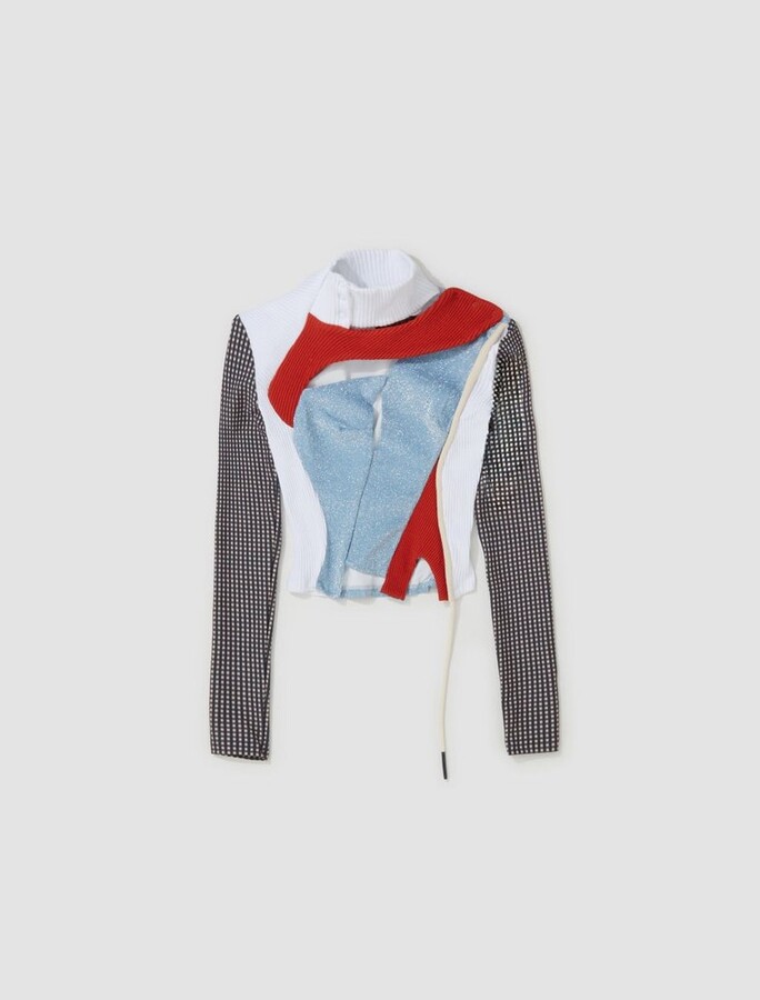 Ottolinger Deconstructed Sequin Top