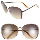 Thumbnail for your product : Bottega Veneta 62mm Oversize Metal Sunglasses