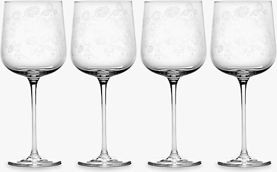 Serax Transparent x Marni Midnight Flowers Red Wine Glasses Set Of Four