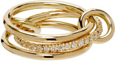 Thumbnail for your product : Spinelli Kilcollin Gold Diamond Sonny Three-Link Ring