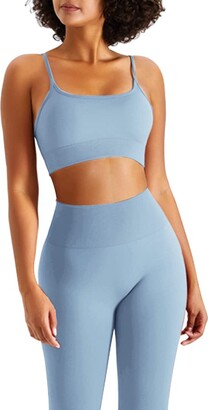 Jetjoy Workout Gym Set for Women 2 Piece Athletic Outfits Seamless