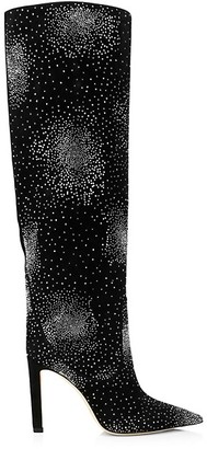 luxella hotfix embellishment over the knee boots