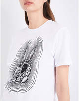 Thumbnail for your product : McQ Bunny Be Here Now cotton-jersey T-shirt