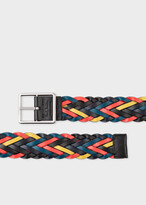 Thumbnail for your product : Paul Smith Men's Reversible Plaited Leather Belt