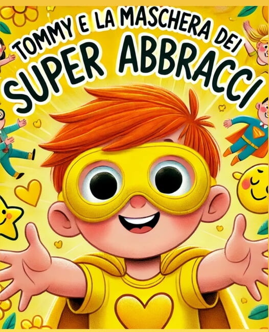 Tommy e la maschera gialla dei super abbracci "leggi e colora": Un libro da leggere e colorare, interattivo, p, (Paperback)