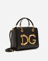 Thumbnail for your product : Dolce & Gabbana Large Girls Bag In Calfskin