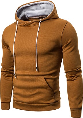 Leey-world Graphic Hoodies Men's Winter Thick Zipper Hoodie Sweatshirts Jacket Big Tall Warm Coat Grey,M, Adult Unisex, Size: Medium, Green
