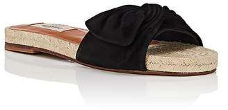 Valentino Women's Bow Suede Slide Sandals