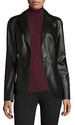 Saks Fifth Avenue Women's COLLECTION Leather Blazer
