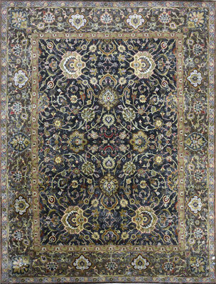 Bokara Rug Co. Inc. High-Quality Hand-Knotted Brown Area Rug