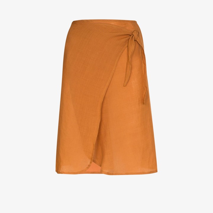 orange envelope skirt