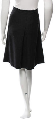 Prada Pleated Knee-Length Skirt