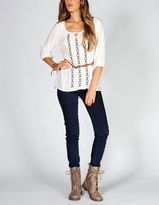 Thumbnail for your product : Full Tilt Embroidered Womens Belted Tunic