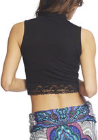 Thumbnail for your product : Wet Seal Lace Trim Crop Top