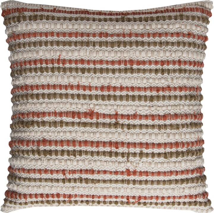 Rizzy Home Striped Polyester Filled Decorative Pillow 20\