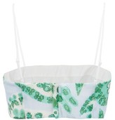 Thumbnail for your product : STAUD Alessi Butterfly Paisley-print Crop Top - Green Multi