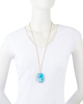 Thumbnail for your product : Jules Smith Designs Turquoise-Hued Resin Pendant Necklace